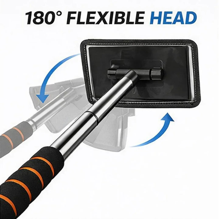 Extendable Microfiber Window Brush – Interior Windshield Glass Cleaner Car Tool