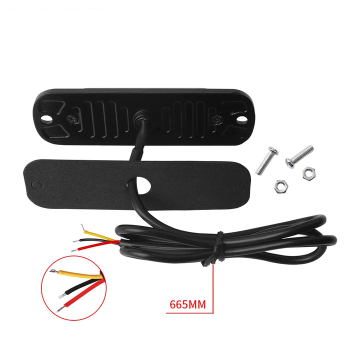 6-LED Grille Strobe Warning Light – Emergency Flash Car & Truck 12/24V