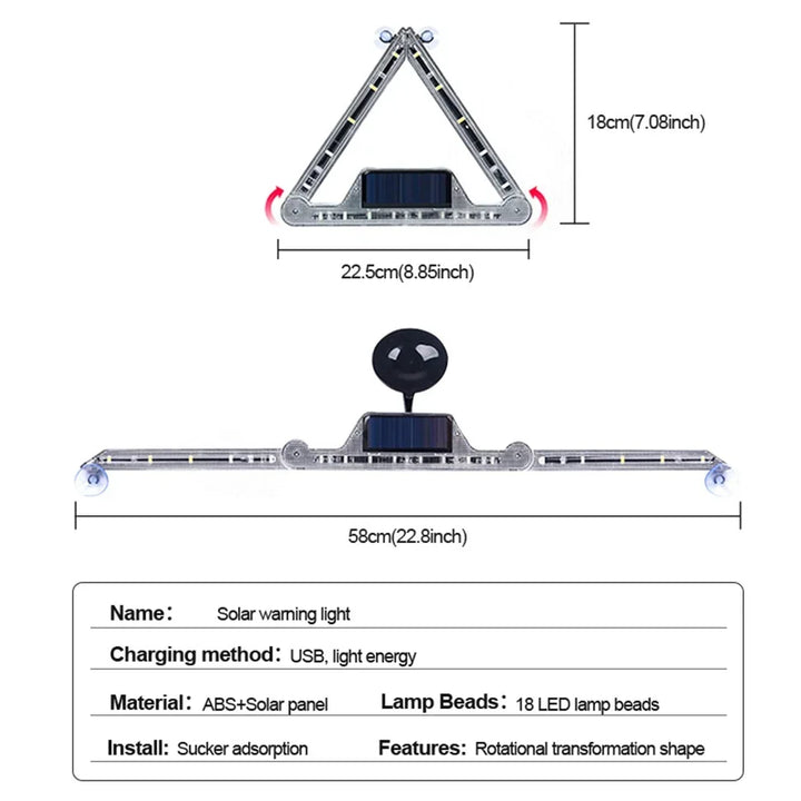 SafeBeam™ Solar LED Emergency Warning Light