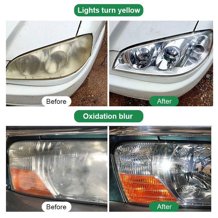 Headlight Restoration Polish Kit – Oxidation & Scratch Remover Paste Foggy Lens