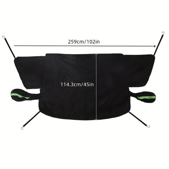 3-Window Car Windshield Cover – Frost Snow Blocker & UV Sun Shade Protection