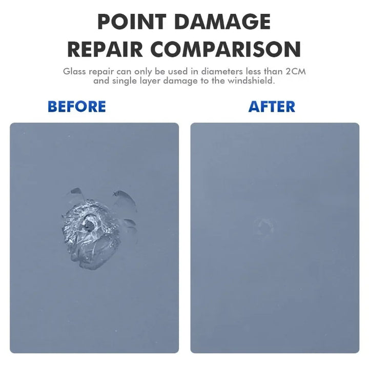 Windshield Crack Repair Kit – DIY Cure Glue for Car Glass Chip & Scratch Fix