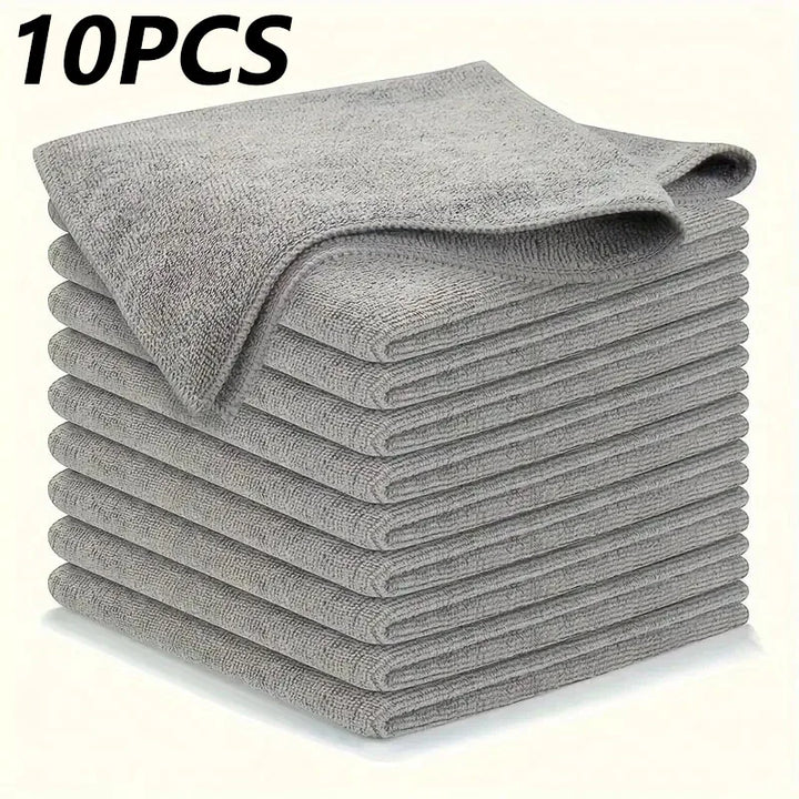 Lint-Free Microfiber Cleaning Cloths – Reusable Absorbent Car Window & Body