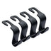 Car Seat Back Hooks 4-Pack – Purse & Bag Hanger Organizer Universal Fit