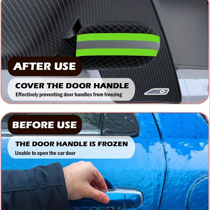 3-Window Car Windshield Cover – Frost Snow Blocker & UV Sun Shade Protection