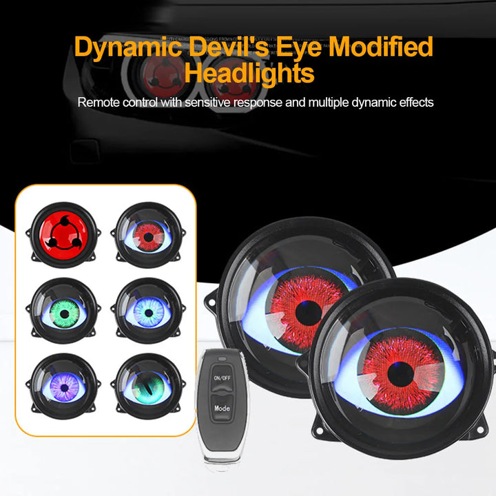 LumiX™ 3-Inch RGB Demon Eye Headlights