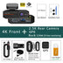 4K Dual Dash Cam WiFi GPS ADAS – Front 4K Rear 2.5K 24H Night Vision Black Box
