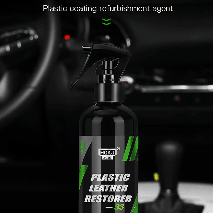 ShineGuard – Plastic & Leather Restorer Spray for Exterior Trim and Interior Surfaces