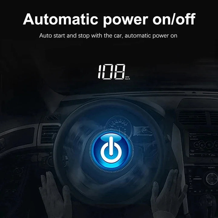 DriveSight™ Smart HUD – GPS Speedometer & Digital Display for Safer Drivin