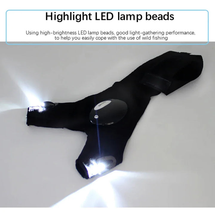 LumiGrip LED Fingerless Gloves