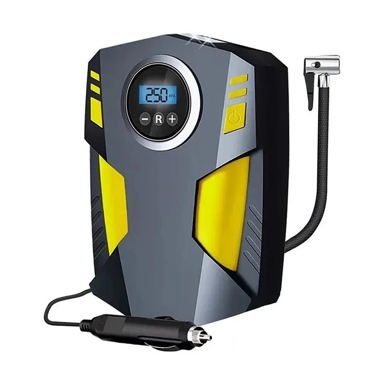 Digital Tire Inflator 150 PSI 12V – Portable Air Compressor Car & Motorcycle