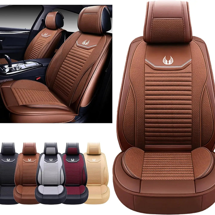 LuxRide™ Premium Waterproof Leather Car Seat Covers