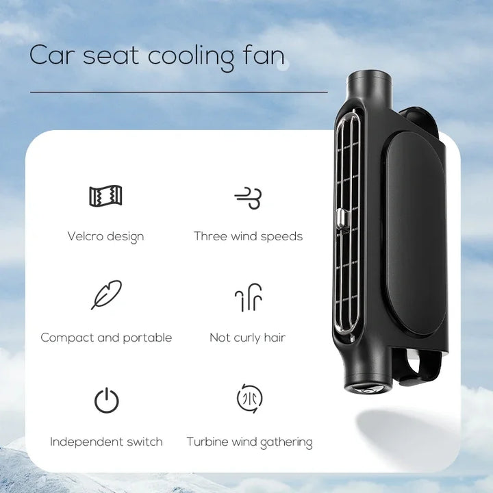 CoolBreeze™ 360° USB Car Seat Fan