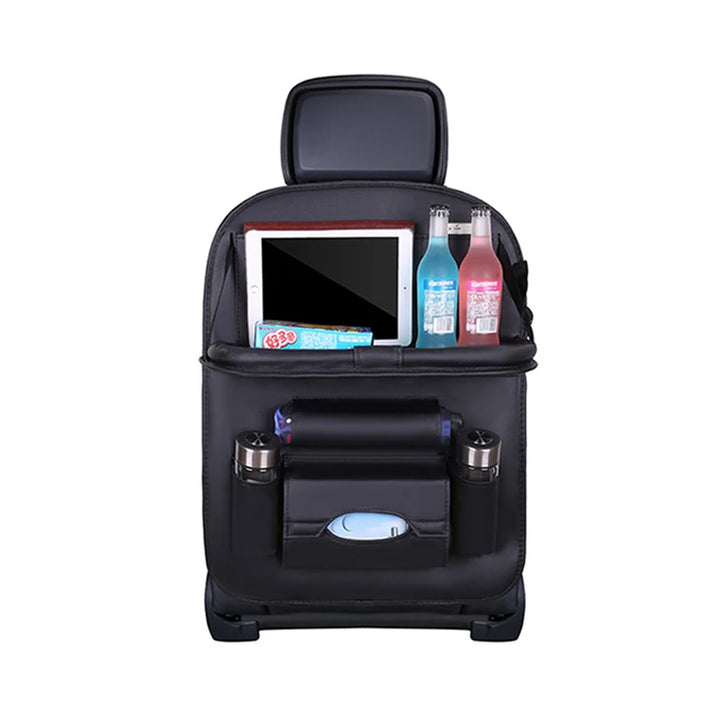 LuxRide PU Leather Car Seat Organizer