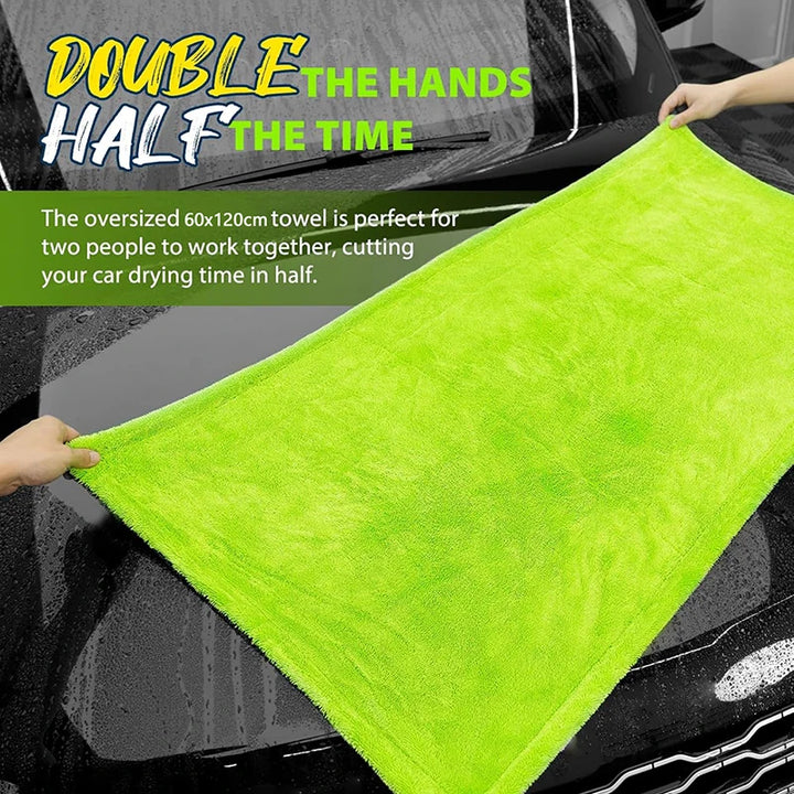1400GSM Oversized Microfiber Drying Towel – 60x120cm Scratch-Free Car Detailing