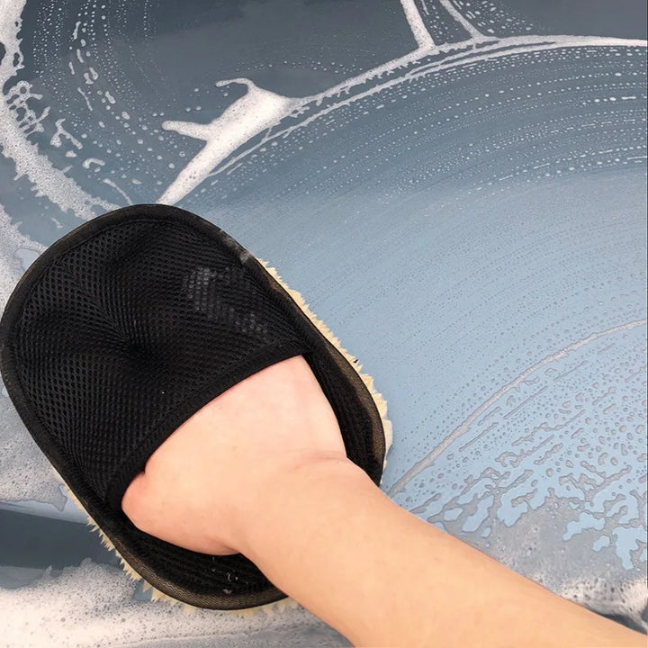 Microfiber Wool Car Wash Mitt – Paint-Safe Ultra-Soft Glove Cars & Motorcycles