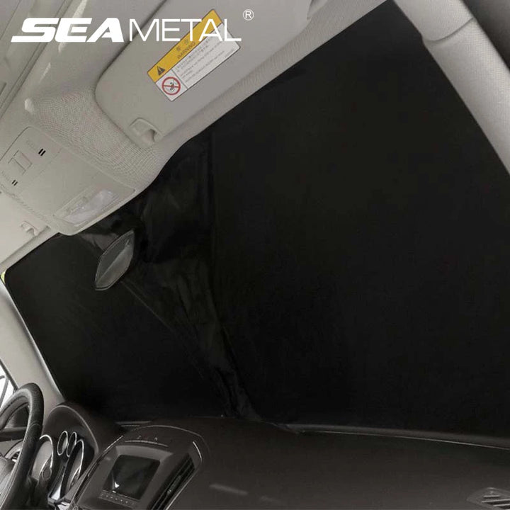 Foldable Car Windshield Sun Shade – UV & Heat Protection Washable Visor Cover