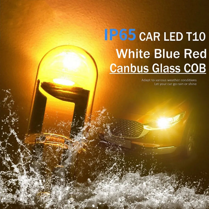 T10 W5W COB CANBUS LED Bulbs 6000K – Reading Dome & License Plate Light 12V