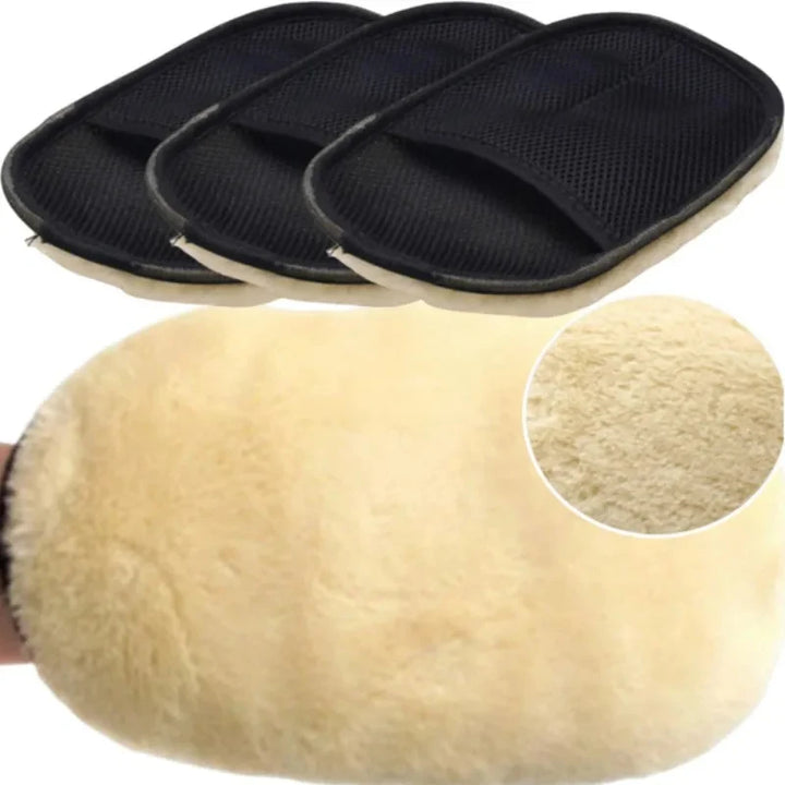 Wool Microfiber Car Wash Mitts – Ultra-Absorbent Scratch-Safe Pads Multi-Pack