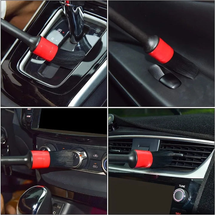5-Piece Car Detailing Brush Kit – Interior Vents & Wheel Rim Cleaning Set