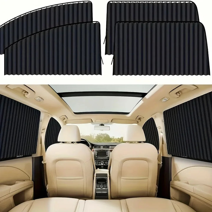 SunGuard Pro™ Adjustable Magnetic Car Window Shades