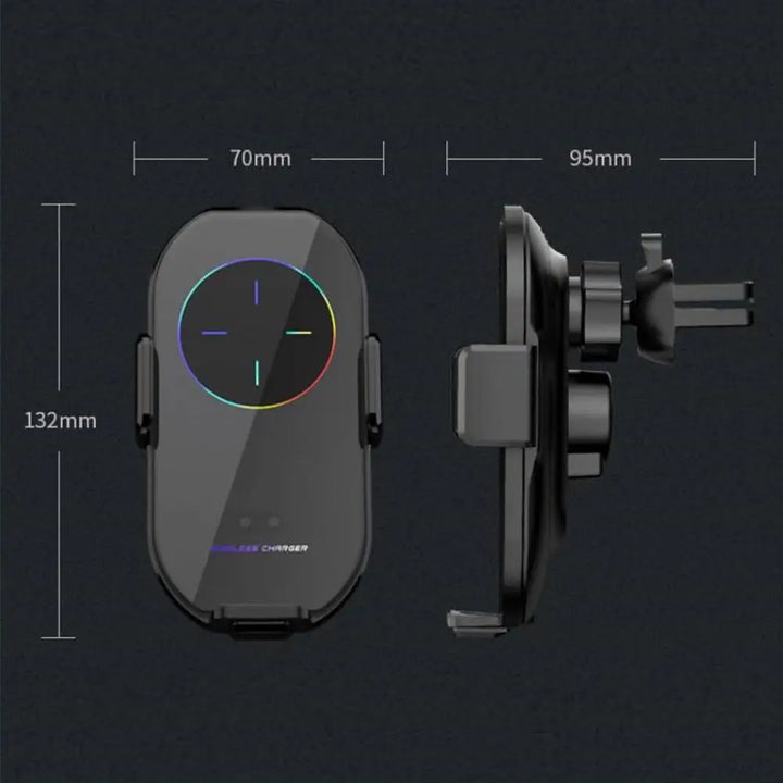 Universal 15W Wireless Car Phone Mount – CD Slot Holder 360 Rotation