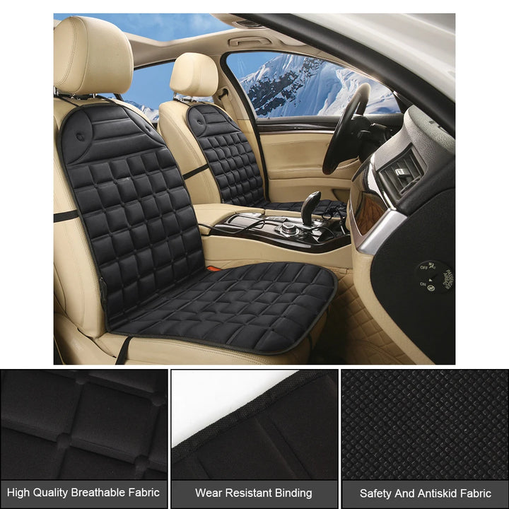 CozyDrive™ 12V Heated Car Seat Cushion