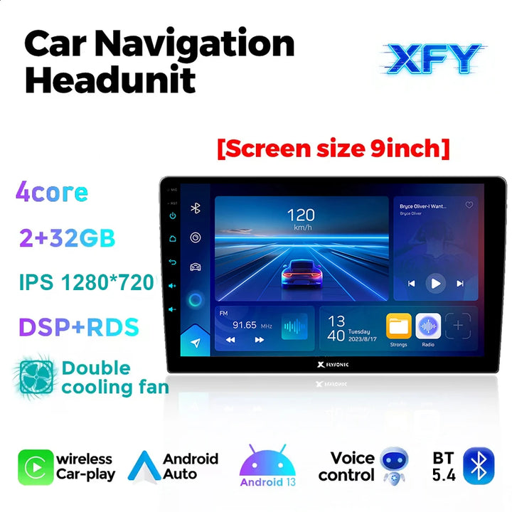 Portable Wireless CarPlay Android Auto Touchscreen – Universal Car Stereo