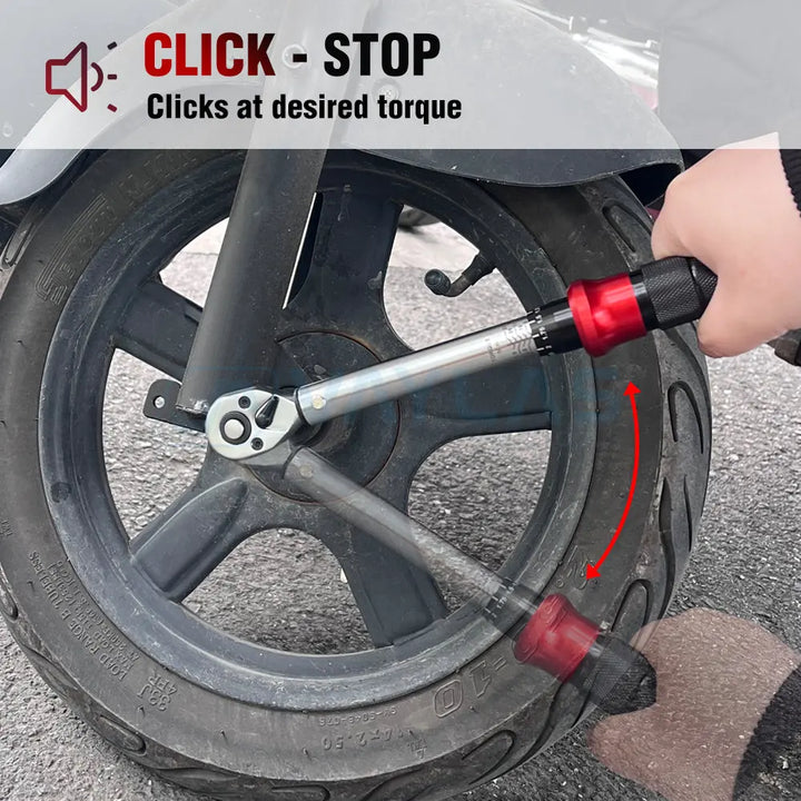 1/4 Drive Click Torque Wrench 5-25 Nm – Precision Ratchet Car & Bicycle Tool
