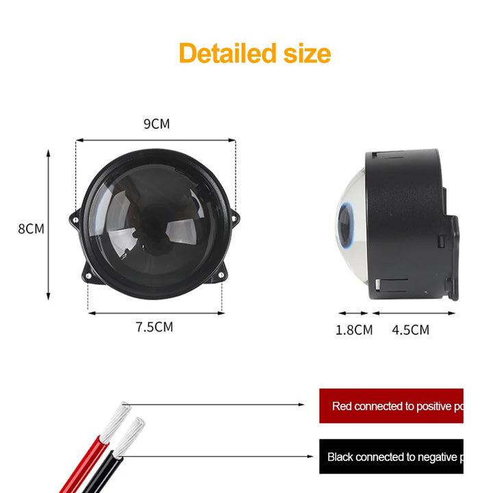 LumiX™ 3-Inch RGB Demon Eye Headlights