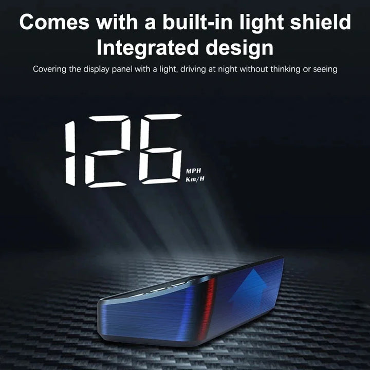 DriveSight™ Smart HUD – GPS Speedometer & Digital Display for Safer Drivin