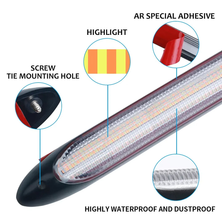 LED DRL Strip Pair – Flexible Waterproof 12V Daytime Running & Turn Signal