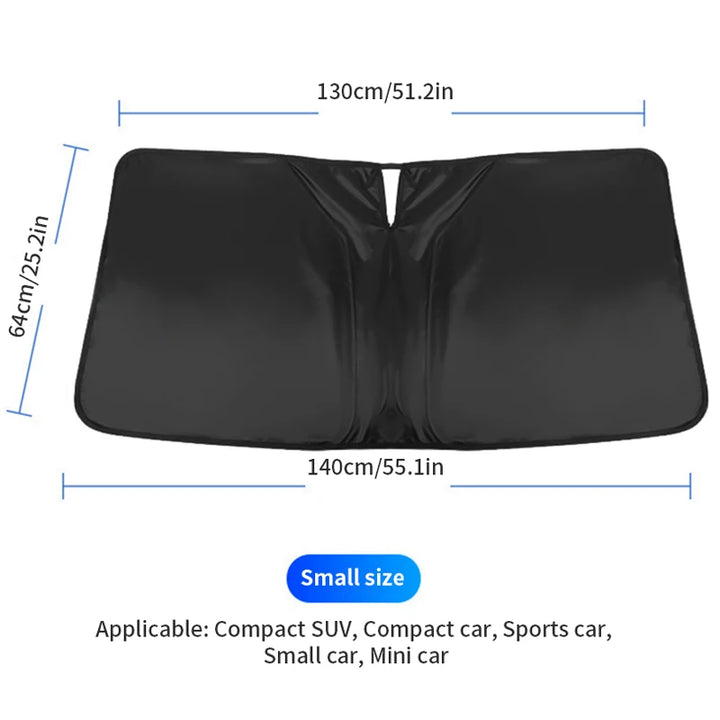 Foldable Car Windshield Sun Shade – UV & Heat Protection Washable Visor Cover