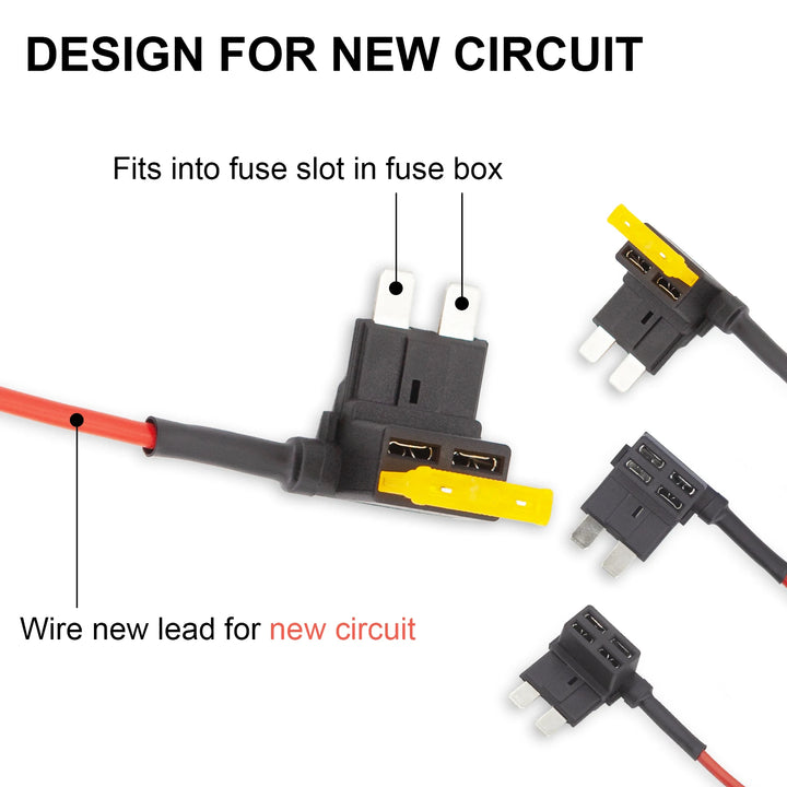Add-a-Circuit Fuse Tap Adapter – ATC/ATM/APS Standard & Mini Blade 3-Type