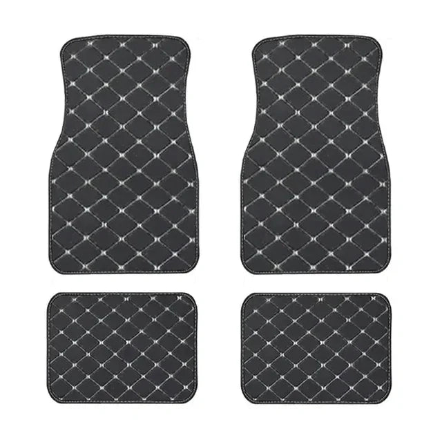 LuxGuard™ 4PCS Universal Leather Car Floor Mat Set