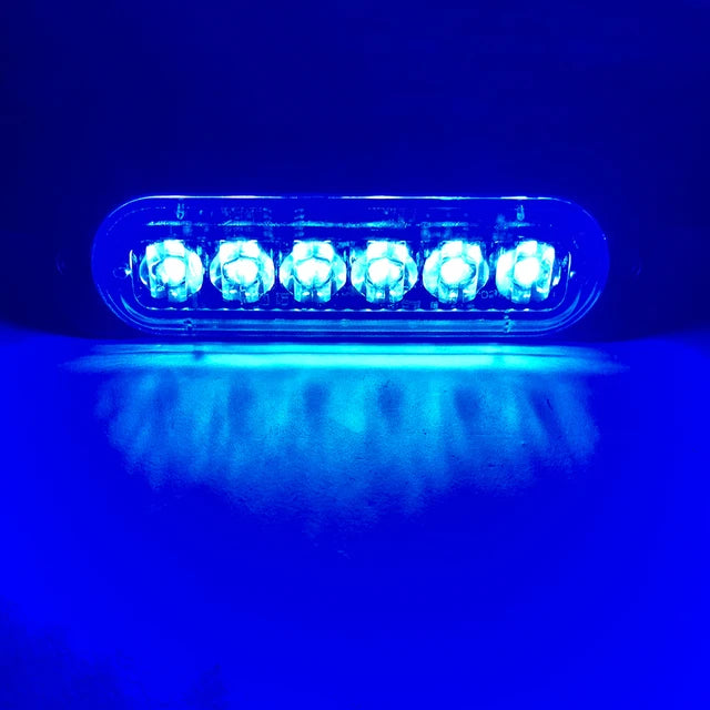 6-LED Grille Strobe Warning Light – Emergency Flash Car & Truck 12/24V