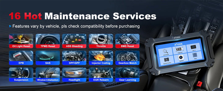 XTOOL D5S Full System Diagnostic Scanner with 16+ Reset Services