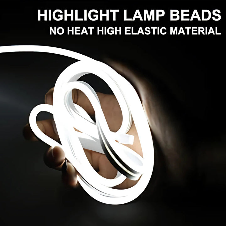 LED DRL Hood Light Strip – Flexible Waterproof Daytime Running Headlight Lamp