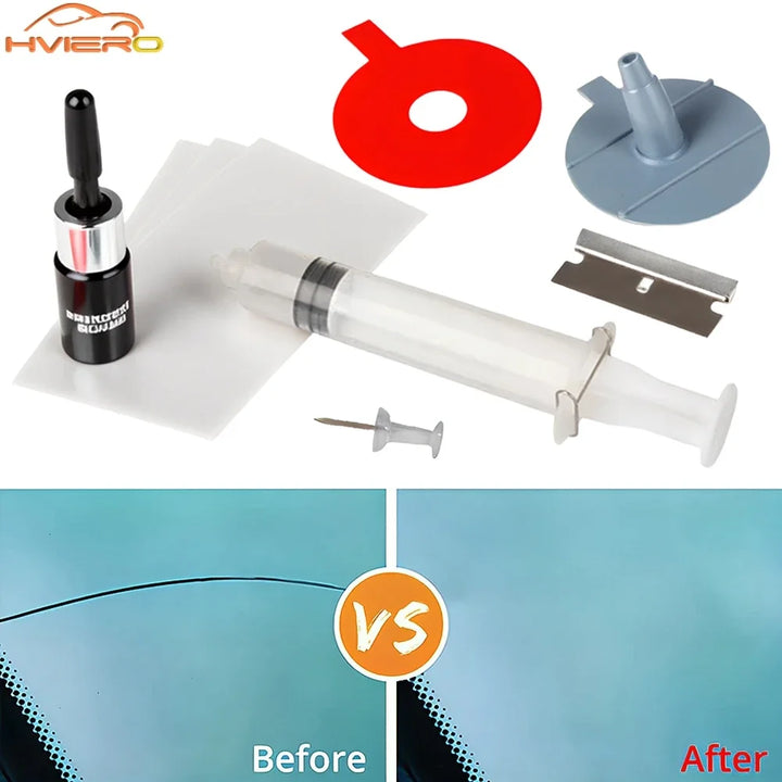 Car Windshield Chip Repair Kit – DIY Crack Polish Tool for All Car Brands