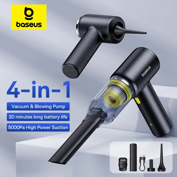 Baseus Cordless Car Vacuum Cleaner & Powerful Air Duster