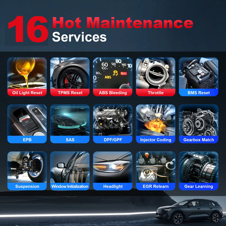 XTOOL D5S Full System Diagnostic Scanner with 16+ Reset Services