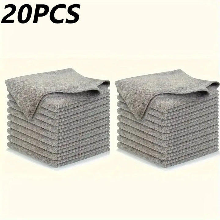 Lint-Free Microfiber Cleaning Cloths – Reusable Absorbent Car Window & Body