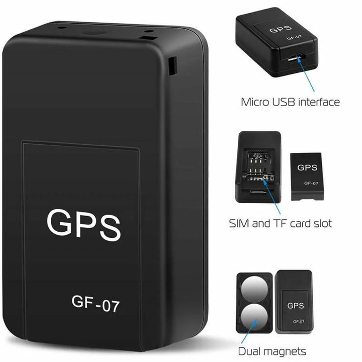 GF07 Mini GPS Car Tracker – Real-Time Anti-Theft Strong Magnetic Mount SIM
