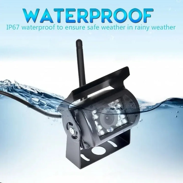 WiFi Wireless Backup Camera 1080P – IP68 Waterproof IR Night Vision Truck & RV