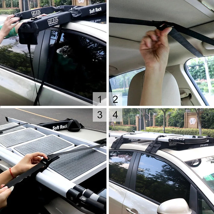 AdventureLoad™ Foldable Roof Luggage Rack – Universal Soft Carrier for Cars & Camping