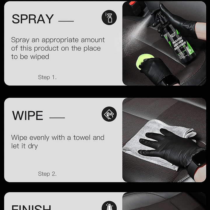ShineGuard – Plastic & Leather Restorer Spray for Exterior Trim and Interior Surfaces
