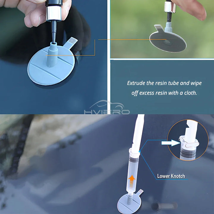 Car Windshield Chip Repair Kit – DIY Crack Polish Tool for All Car Brands