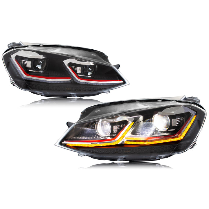 LED Headlight Assembly VW Golf MK7 2012-2017 – Dynamic Sequential Turn Signal