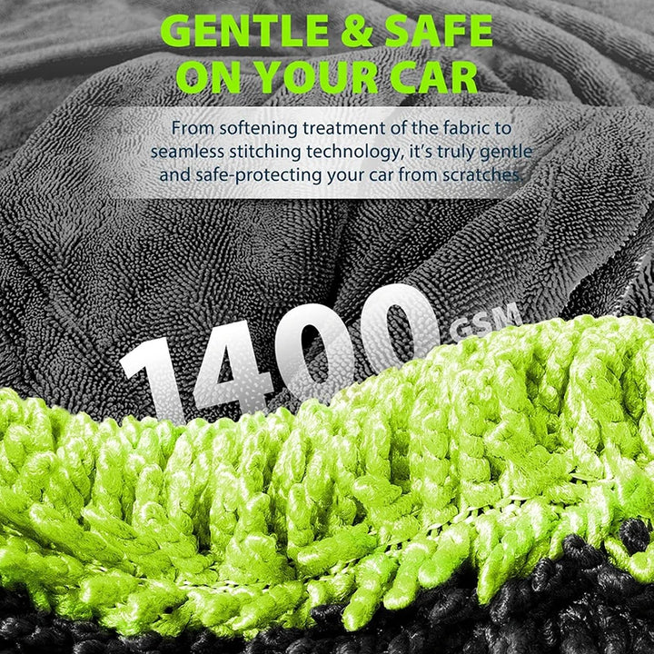 1400GSM Oversized Microfiber Drying Towel – 60x120cm Scratch-Free Car Detailing