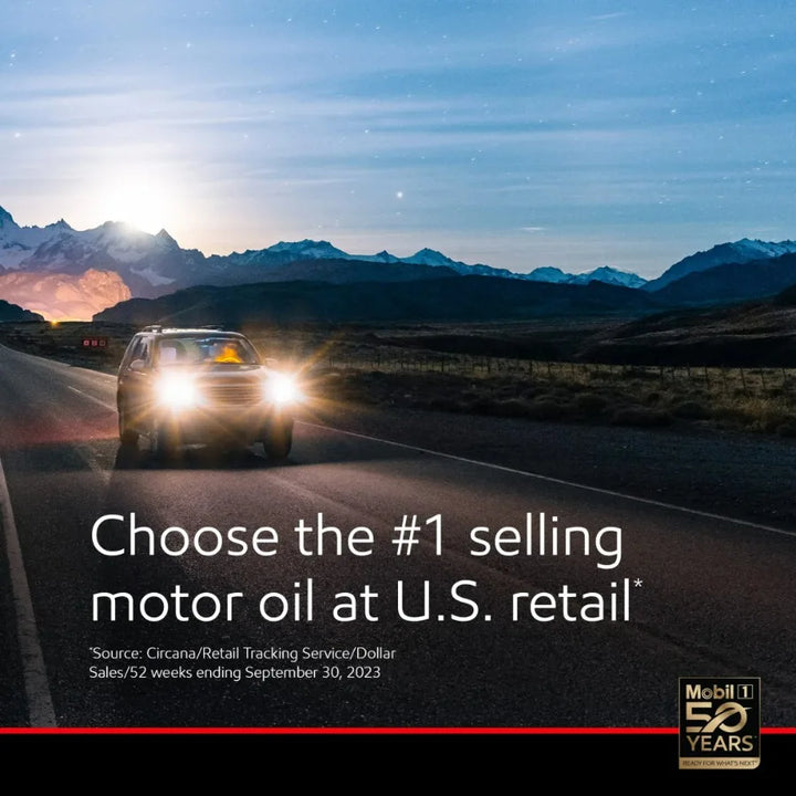 Mobil 1™ High Mileage Full Synthetic 10W-40 Motor Oil – 5 Quart Pack of 3